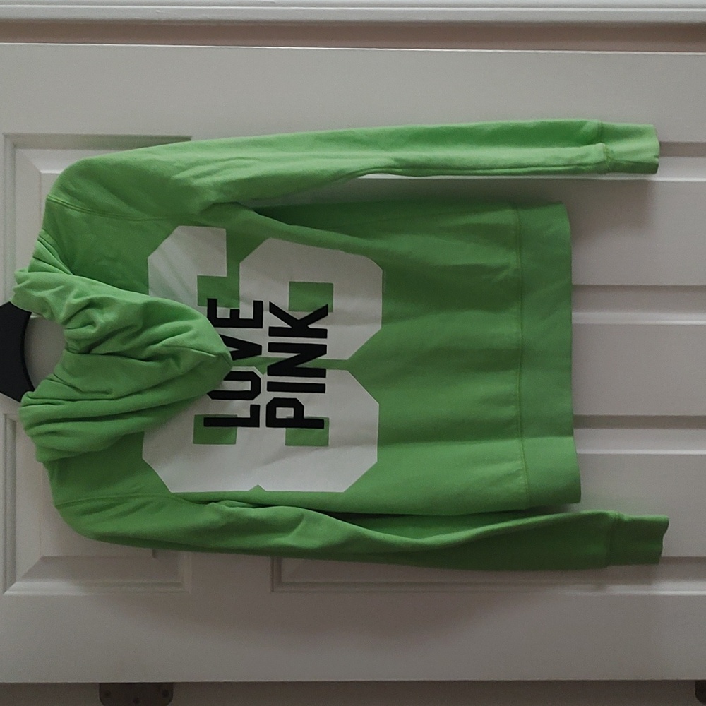 Victoria Secret Pink Small Green Hoodie